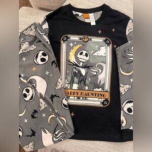 Disney The Nightmare Before Christmas Halloween Sleep Set Pajama Set Size Large